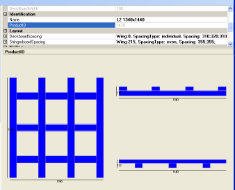 Product properties and visualization in the Product Manager Window